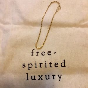 bluboho lasso bracelet 14k yellow gold